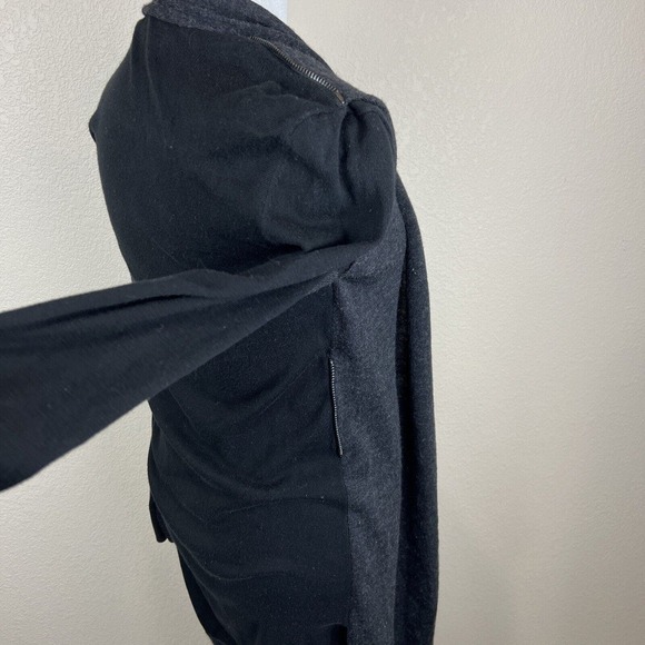 All Saints Dress Women Eight Black Drina‎ Vest Wool - Picture 4 of 14